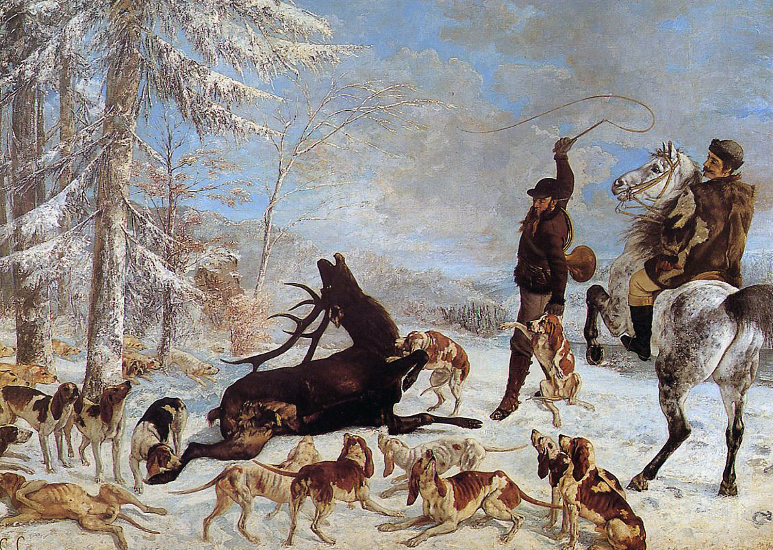 Courbet, L'Hallali du cerf